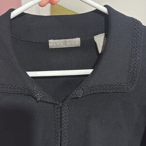 Kate Hill Brand New Black Blazer/Sweater